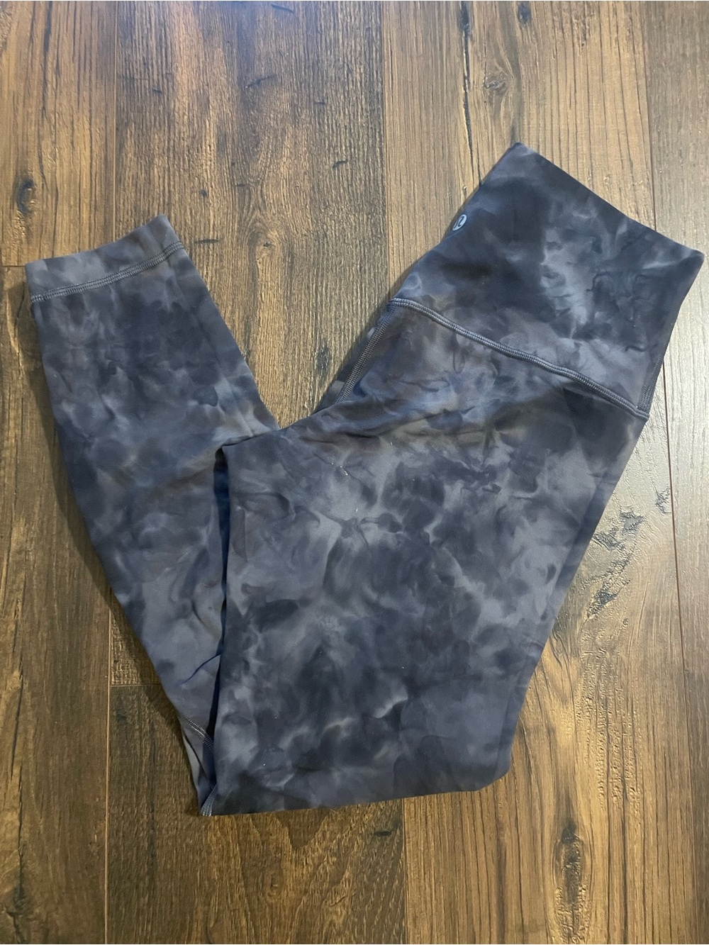 lululemon athletica Black Tie-Dye High-Rise Leggings